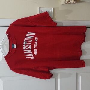 Men's red Jamestown shirt by Yikes size 2XL